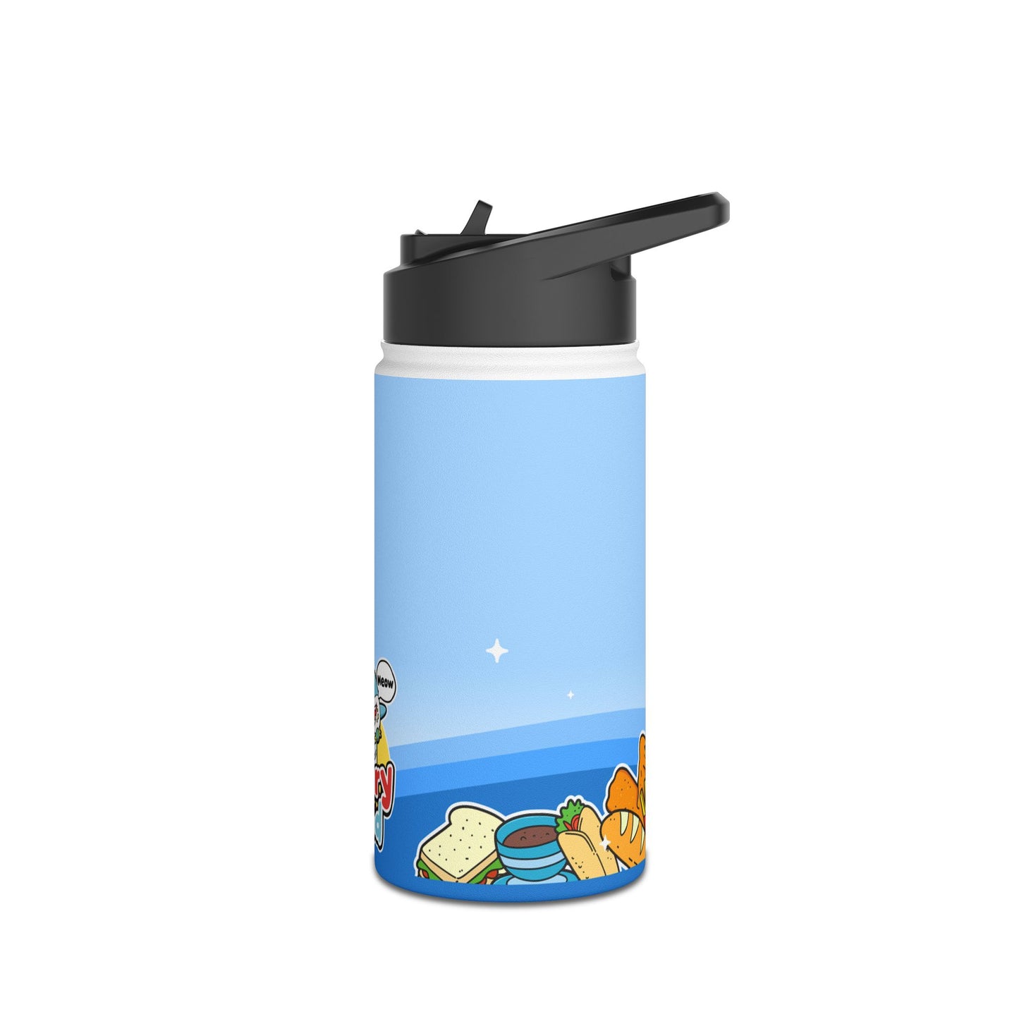 Hungry Hand Stainless Steel Water Bottle, 12oz