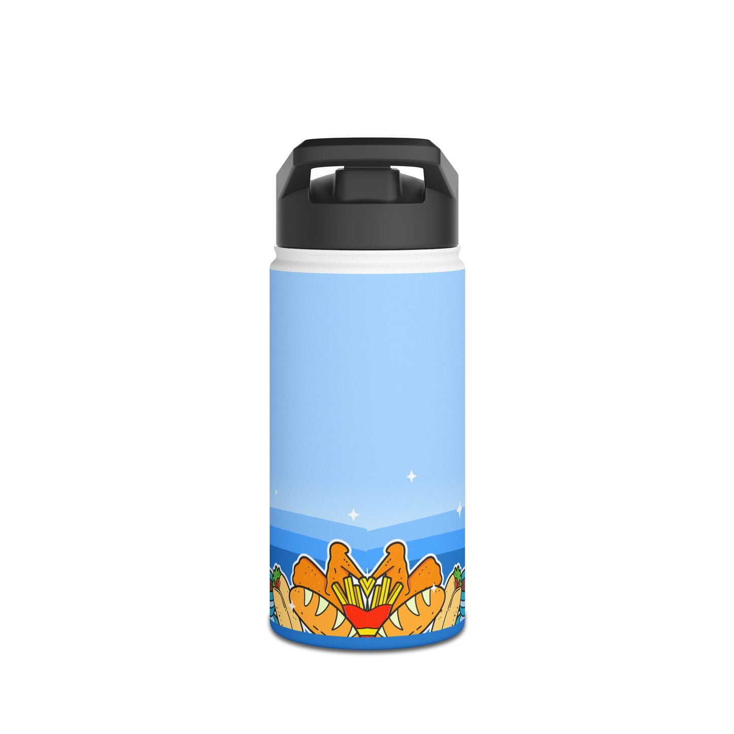 Hungry Hand Stainless Steel Water Bottle, 12oz